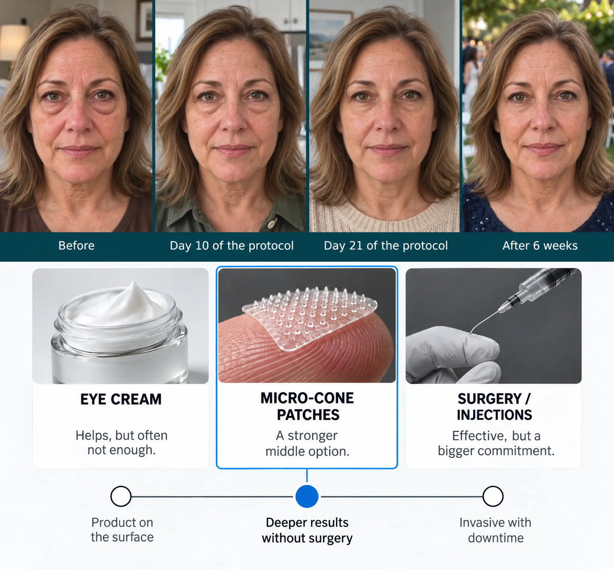 5 Reasons 100,000+ Women Over 45 Are Choosing Microneedle Patches for Under-Eye Bags and Puffiness
